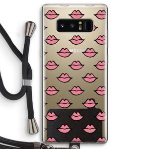 Lipjes: Samsung Galaxy Note 8 Transparant Hoesje met koord