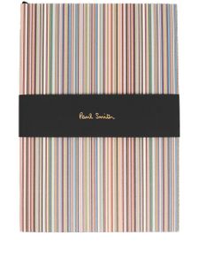 Paul Smith carnet Signature Stripe - Tons neutres