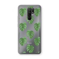 Monstera leaves: Xiaomi Redmi 9 Transparant Hoesje