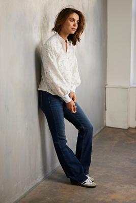 Helena Hart Broek Flair Denim 7620 Flare Blue