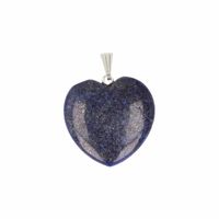 Hartvormige Edelstenen Hanger van Lapis Lazuli (25 mm)