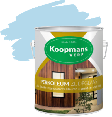 Koopmans Perkoleum Zijdeglans Transparant - RAL 6027 Lichtblauw