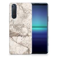 Sony Xperia 5II | TPU | Siliconen hoesje | Marmer Beige Sony Xperia 5II | TPU | Siliconen hoesje | Marmer Beige