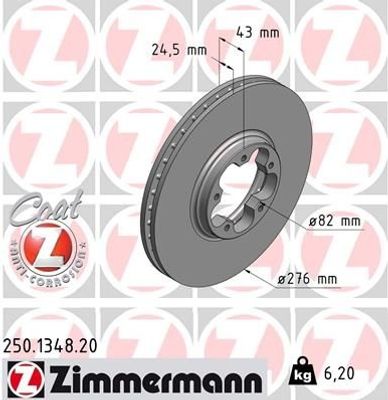 Remschijf Coat Z 250134820