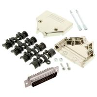 MH Connectors MHDTPK25-DM25P-K D-sub male connectorset 180 ° Aantal polen: 25 Soldeerkelk 1 stuk(s)