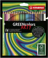 Kleurpotloden STABILO Greencolors 6019/24-1-20 etui ÃƒÆ' 24 stuks