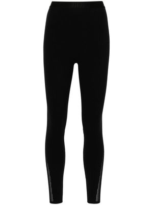Wolford legging taille haute à bande logo - Noir