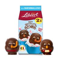 Libeert Cocoa Bomb met marshmallows - 2 chocoladefiguren - 80g