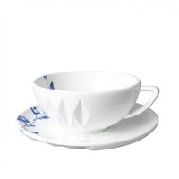 HEINEN - Blauw Vouw - Theekop en -schotel
