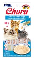 CIAO Churu Tuna with Scallop Recipe Kat Snack Tonijn 14 g - thumbnail