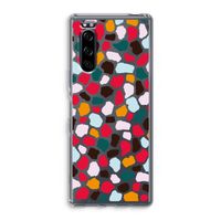 Colored Giraffe: Sony Xperia 5 Transparant Hoesje