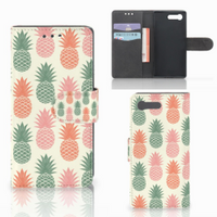 Sony Xperia X Compact Book Cover Ananas - thumbnail