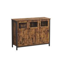 Dressoir vintage bruin-zwart