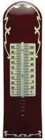 Thermometer Deco Bordeaux rood / crème