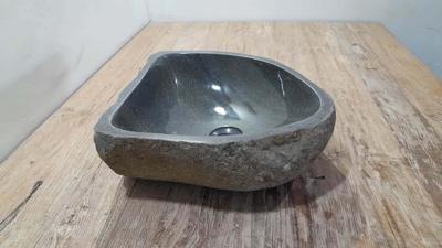 Rivierstenen waskom RS250340, 38x37x15 cm