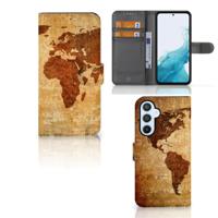Samsung Galaxy A54 5G | Flip Cover | Wereldkaart