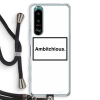 Ambitchious: Sony Xperia 5 III Transparant Hoesje met koord