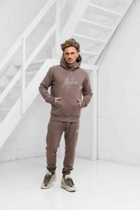 Malelions Striped Signature Trainingspak Heren Bruin - Maat S - Kleur: Bruin | Soccerfanshop