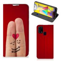 Samsung Galaxy M31 Hippe | Standcase | Liefde - Origineel Romantisch Cadeau