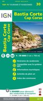 Fietskaart - Wandelkaart 30 Bastia Corte Corsica | IGN - Institut Géographique National - thumbnail