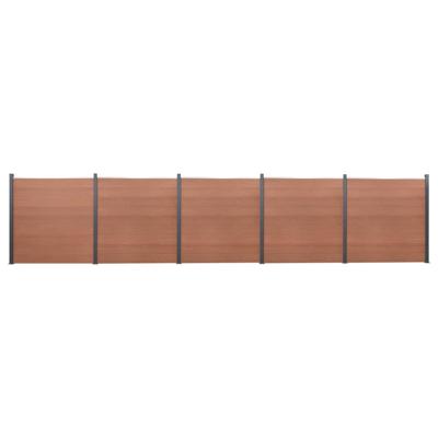 Schuttingpaneelset 872x186 cm HKC bruin