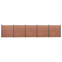 Schuttingpaneelset 872x186 cm HKC bruin