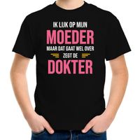 Ik lijk op mijn moeder cadeau t-shirt zwart voor kinderen