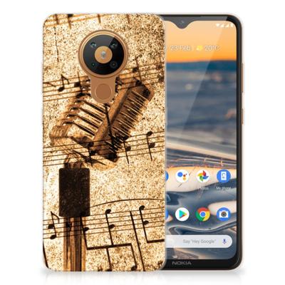 Nokia 5.3 | Siliconen hoesje | met foto Bladmuziek