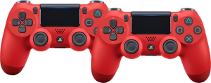 Sony PlayStation 4 Draadloze DualShock V2 4 Controller Rood Duo Pack