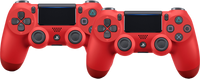 Sony PlayStation 4 Draadloze DualShock V2 4 Controller Rood Duo Pack