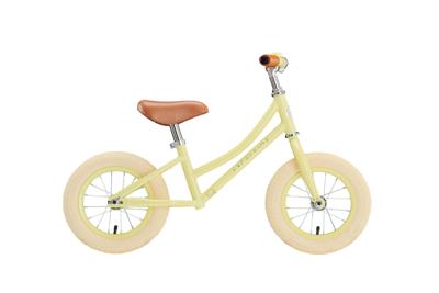 EXCELSIOR loopfiets "retro runner" (#1) runner excels. retro 12" light yellow