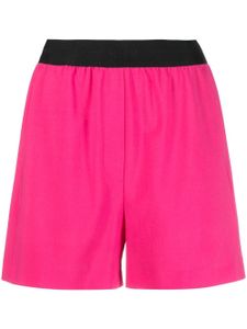 MSGM short à taille à logo - Rose