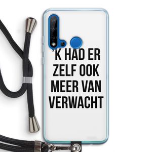 Meer verwacht: Huawei P20 Lite (2019) Transparant Hoesje met koord