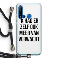Meer verwacht: Huawei P20 Lite (2019) Transparant Hoesje met koord