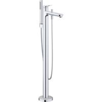 Duravit Wave Badmengkraan - vrijstaand - 2 functies - voorsprong 22.5cm - eengreeps - chroom hoogglans wa5250000010