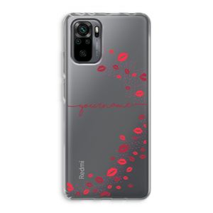 Kusjes: Xiaomi Redmi Note 10 Pro Transparant Hoesje