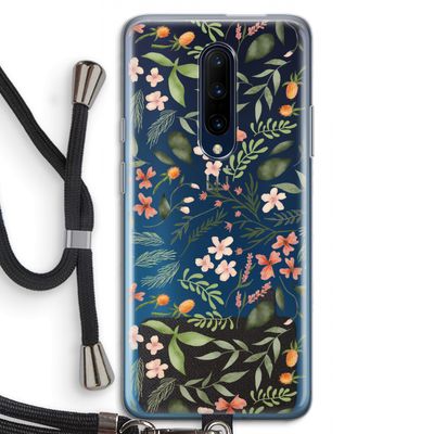Sweet little flowers: OnePlus 7 Pro Transparant Hoesje met koord