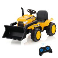 12 V Graafmachine voor Kinderen met Verstelbare Grafschep LED-Koplampen Claxon USB en Zachte Start voor Kinderen van 3 tot 8 Jaar
