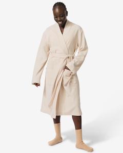 HEMA Damesbadjas Wafel Beige Beige (beige)