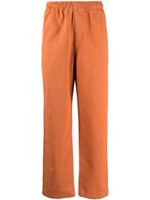 Stüssy pantalon en coton à coupe droite - Orange