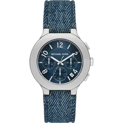 Horlogeband Michael Kors MK7524 Leder Blauw 14mm