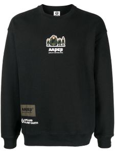 AAPE BY *A BATHING APE® sweat à logo imprimé - Noir