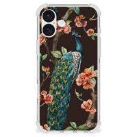 iPhone 16 Plus Case Anti-shock Pauw met Bloemen iPhone 16 Plus Case Anti-shock Pauw met Bloemen