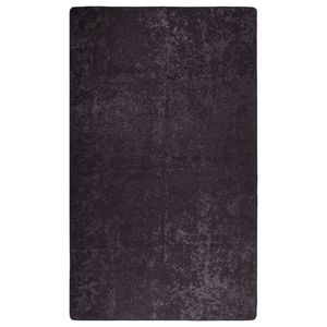 VidaXL Vloerkleed wasbaar anti-slip 120x180 cm antracietkleurig