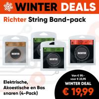 Richter String Band-pack: Elektrische-, Akoestische- en Bassnaren (4-Pack) - Aanbieding, op = op