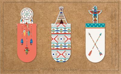 Moses magnetische boekenlegger Tribal set van 3 Moses magnetische boekenlegger Tribal set van 3