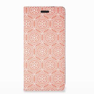 Nokia 3.1 (2018) Hoesje met Magneet Pattern Orange