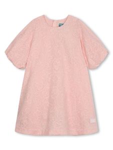 Kenzo Kids robe en coton à fleurs brodées - Rose