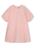 Kenzo Kids robe en coton à fleurs brodées - Rose