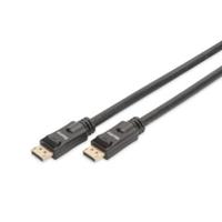 Digitus AK-340105-200-S DisplayPort-kabel DisplayPort Aansluitkabel DisplayPort-stekker, DisplayPort-stekker 20.00 m Zwart Afgeschermd, Afscherming totaal, - thumbnail